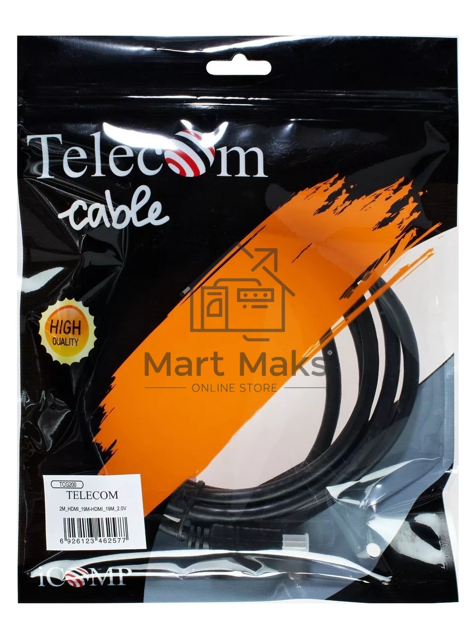 Кабель Telecom HDMI 19M/M ver 2.0,2m <TCG200-2M>