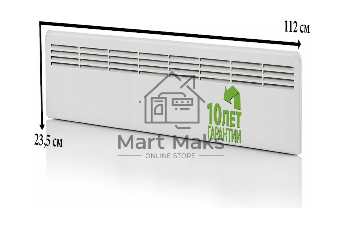 Конвектор ENSTO FinnHeat MINI EPHBMM10PR белый, 1000 Вт, 16 м2, механический термостат