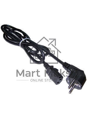 Шнур питания Lanmaster LAN-PP13/SHA-0.5-BK C13-Schuko проводник.:3x0.75мм2 0.5м 220В 10А (упак.:1шт) черный