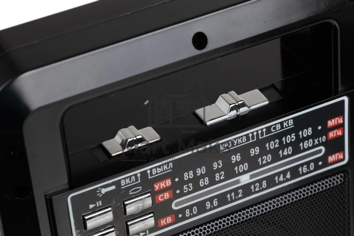 Радиоприемник портативный Сигнал Vikend Traveler черный USB SD/MMC