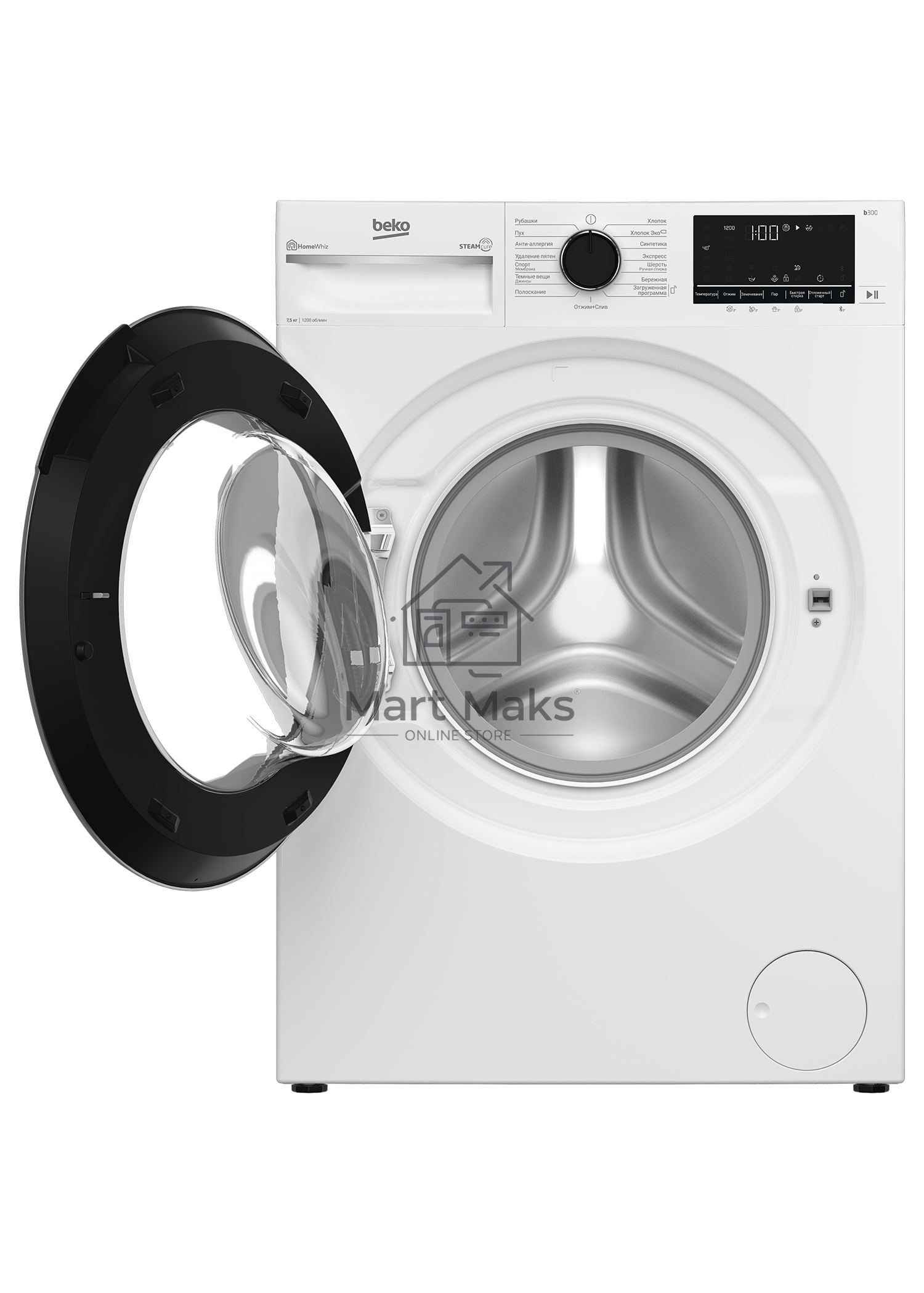 Стиральная машина Beko B3WFR48H2W (7330110001) белый, загрузка фронтальная 6,5 кг, 1200 об/мин., класс: А