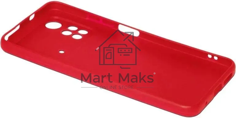 Чехол (клип-кейс) DF poCase-03 для Poco M4 Pro (4G) красный