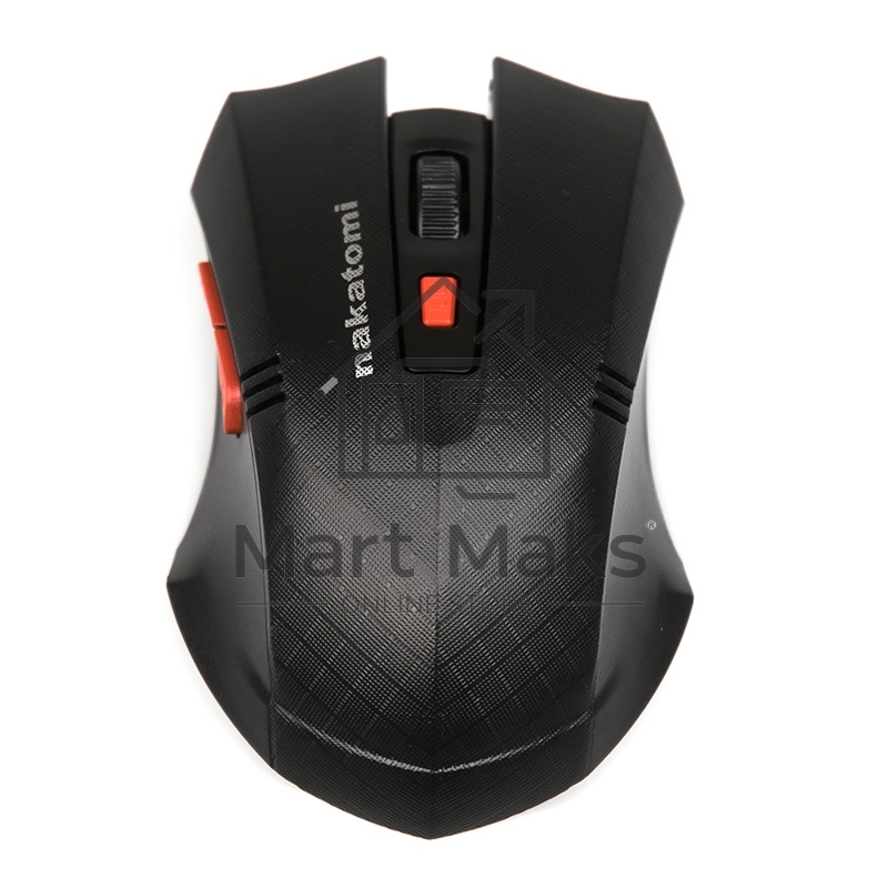 Мышь беспроводная Nakatomi MRON-04U черный, 1600 dpi, радиоканал, USB, кнопки - 6
