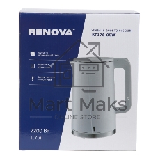Чайник электрический Renova KT17S-05W нержавеющая сталь