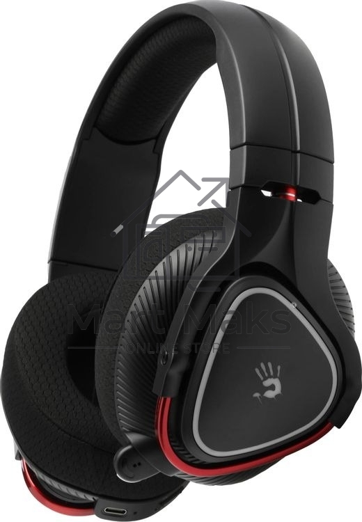 Гарнитура проводная с микрофоном A4Tech Bloody MR710 черный BT оголовье (MR710 BLACK)