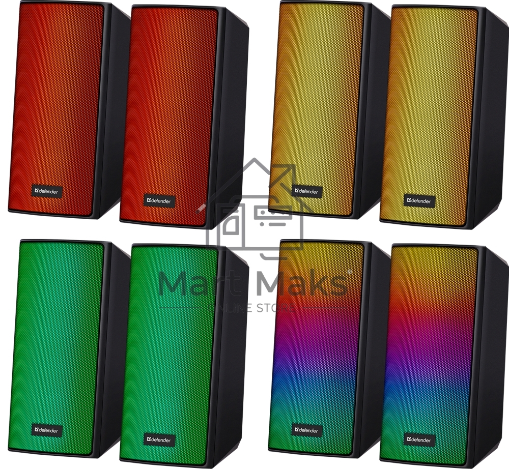 Акустическая 2.0 система Defender Spitfire black (6Вт, питание от USB, bluetooth) (65047)