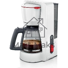 Кофеварка капельная Bosch TKA3M131 белый, исп. кофе - молотый, 1.4 л, 1200 Вт.