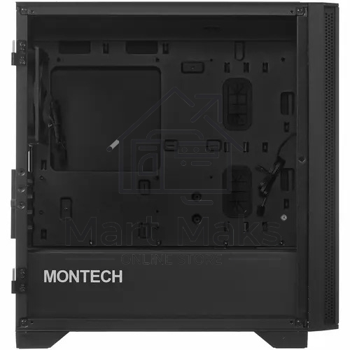Компьютерный корпус Montech AIR 100 LITE черный без БП mATX 2x120mm 1xUSB2.0 2xUSB3.0 audio bott PSU