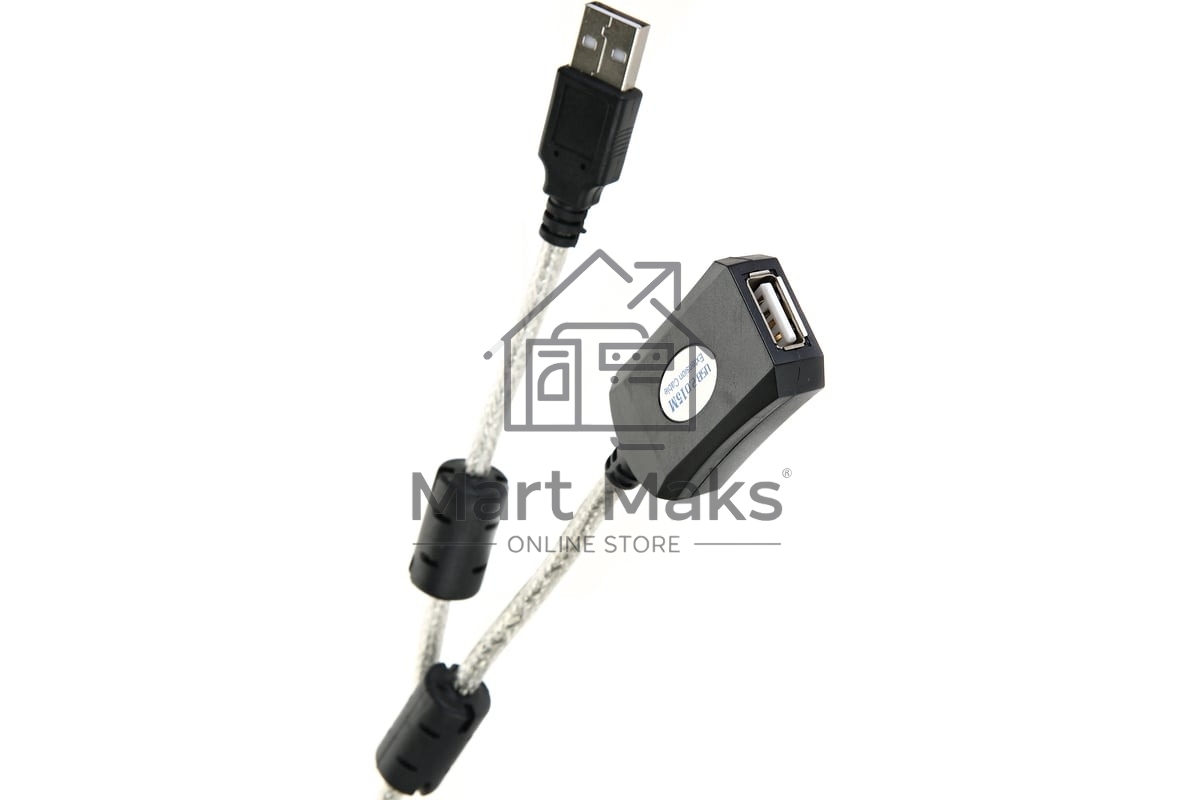 Кабель удлинитель Aopen активный ACU823-15M, USB2.0-repeater AM/AF 15м