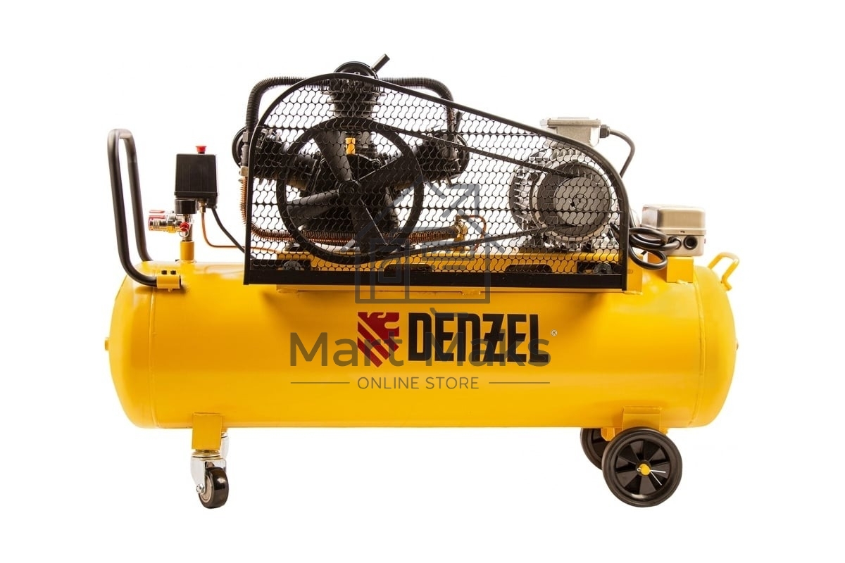 Компрессор воздушный Denzel рем. привод BCW3000-T/100, 3,0 кВт, 100 литров, 520 л/мин