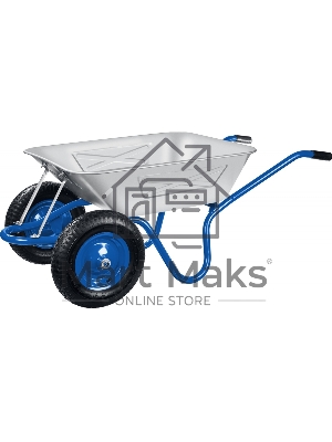 Усиленная тачка Зубр ПТ-350 строительная двухколесная 39913