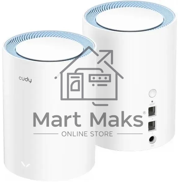 Бесшовный Mesh роутер Cudy M1200 (M1200 2-PACK) AC1200 Wi-Fi белый (упак.:2шт)