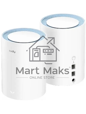Бесшовный Mesh роутер Cudy M1200 (M1200 2-PACK) AC1200 Wi-Fi белый (упак.:2шт)