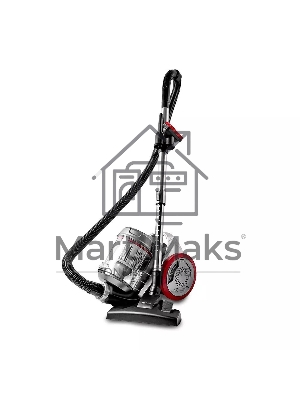 Пылесос Kitfort КТ-5152 серый/красный, 700 Вт, уборка сухая, пылесборник контейнер 1.6 л