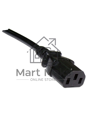 Шнур питания Lanmaster LAN-PP13/SHA-0.5-BK C13-Schuko проводник.:3x0.75мм2 0.5м 220В 10А (упак.:1шт) черный