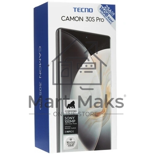 Смартфон Tecno Camon 30S Pro, 8/256Gb, серый