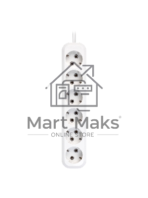 Удлинитель Smartbuy, 6 гнезд 5 метров 16А/3,5кВт с заземлением ПВС 3х1,0 (SBE-16-6-05-Z)