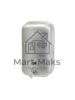 Дозатор для жидкого мыла из нерж. стали, матовый puff-8615m, хром матовый, 1000 мл