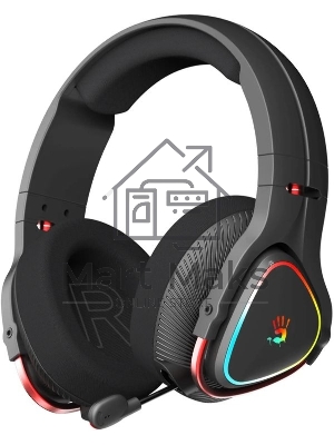 Гарнитура проводная с микрофоном A4Tech Bloody MR710 черный BT оголовье (MR710 BLACK)