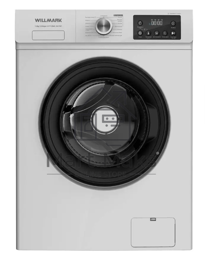 Стиральная машина Willmark WMF-7017WT + бак белый, загрузка фронтальная 7 кг, 1200 об/мин, класс A+++