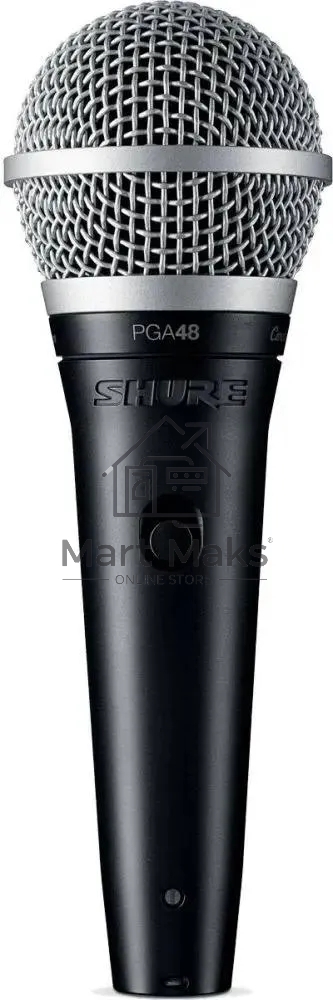 Кардиоидный вокальный микрофон SHURE PGA48-QTR-E c выключателем, с кабелем XLR -1/4'