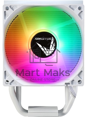 Устройство охлаждения (кулер) Aerocool Formula Ice Burg ARPW 4P ARGB белый 90мм алюминий+медь 1600rpm 34db 4-pin 170W 131мм