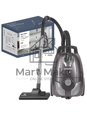 Пылесос Eurostek EVC-3017 фиолетовый, Потребляемая мощность – 2600 Вт, Мощность всасывания – 420 Вт