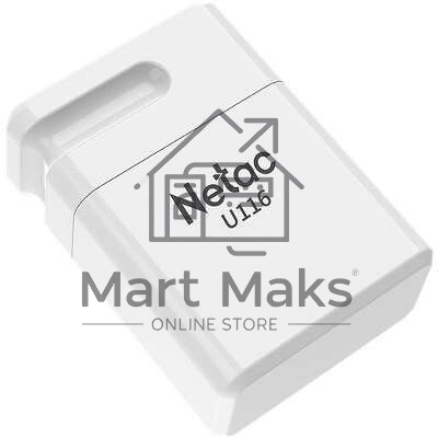 Флешка USB R/W  Netac U116 mini NT03U116N-032G-32WH USB3.2 32GB, up to 130MB/s белый