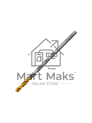 Сверло спиральное по металлу Denzel 5,5 х 139 мм, Р6М5, Golden Tip, удлиненное