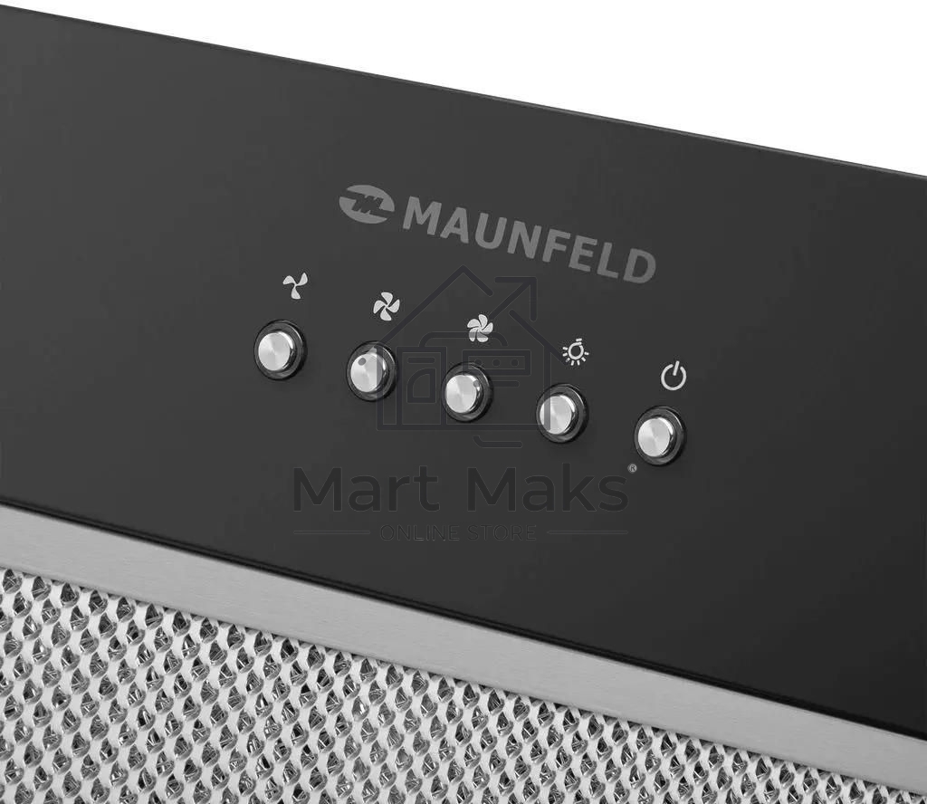 Вытяжка встраиваемая Maunfeld Trapeze 602M черный, 60 см, 1150 куб. м/ч, 54 дБ