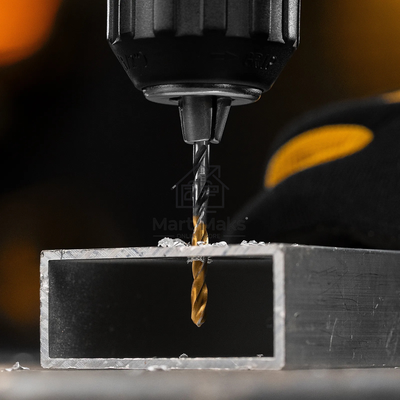 Сверло спиральное по металлу Denzel 3,5 x 70мм, Р6М5, Golden Tip, многогранная заточка, 2 шт.