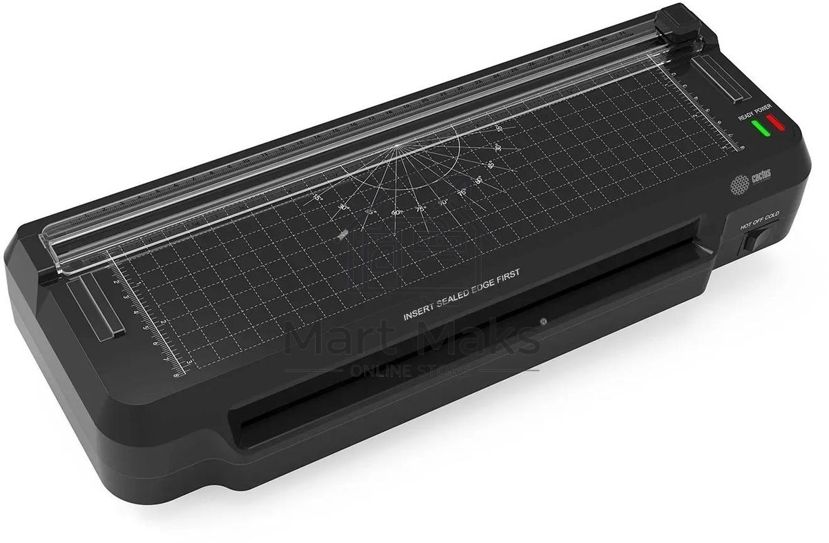 Ламинатор Cactus CS-LAB-F1 черный A4 (70-125мкм) 25 см/мин (2 вал.) хол. лам. лам. фото