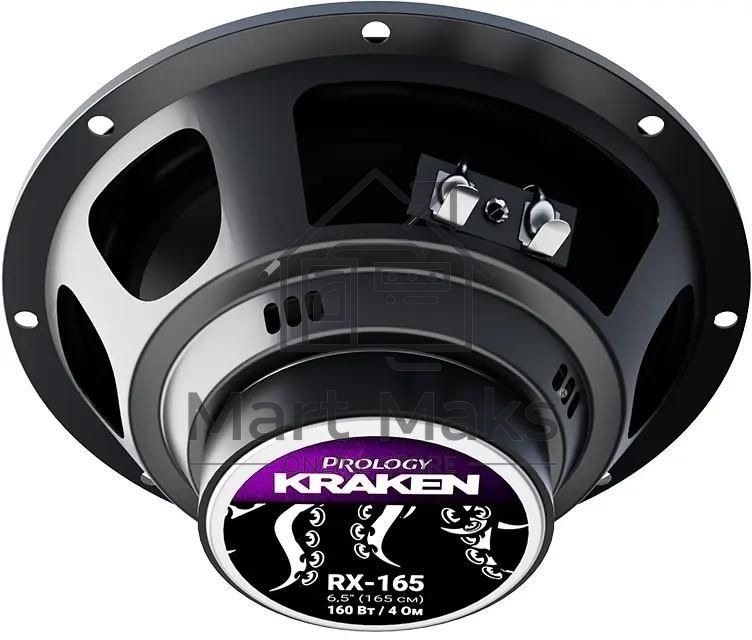 Колонки автомобильные Prology RX-165 160Вт 90дБ 4Ом 16см (6.5дюйм) (ком.:2кол.) коаксиальные двухполосные
