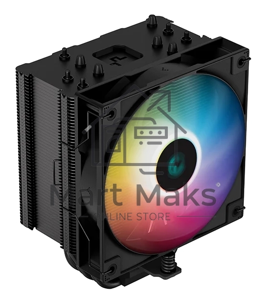 Кулер для процессора DEEPCOOL AG500 BK ARGB черный, 120 мм, алюминий/медь, 1850 об/мин, 29.4 дБ, 4 pin, 240 Вт, 155 мм