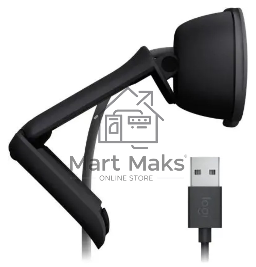 Камера Web Logitech HD Webcam Brio 90 графитовый 2Mpix (1920x1080) USB 2.0 с микрофоном (960-001581)