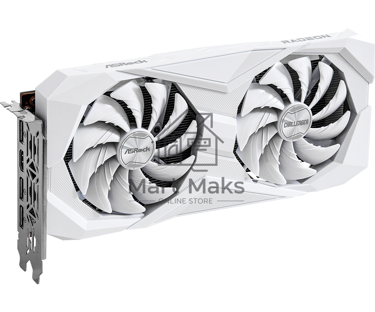Видеокарта ASRock RX6600 Challenger White 8GB AMD Radeon RX 6600 8Gb 128bit GDDR6 1626/14000 HDMIx1 DPx3 HDCP Ret