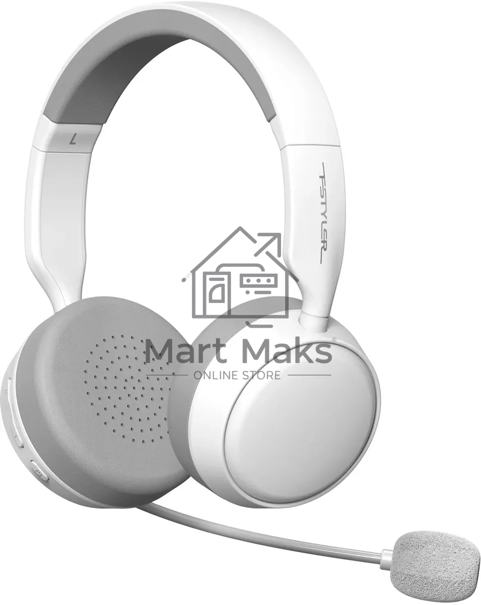Наушники с микрофоном A4Tech BH230 белый/серый мониторные BT оголовье (BH230 WHITE)