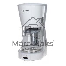 Кофеварка капельная Bosch TKA3M131 белый, исп. кофе - молотый, 1.4 л, 1200 Вт.