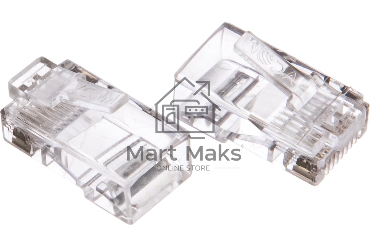 Коннектор VCOMRJ-45 (8P8C) для UTP кабеля 5 кат. <VNA2200-1/20> 20 шт в пакете