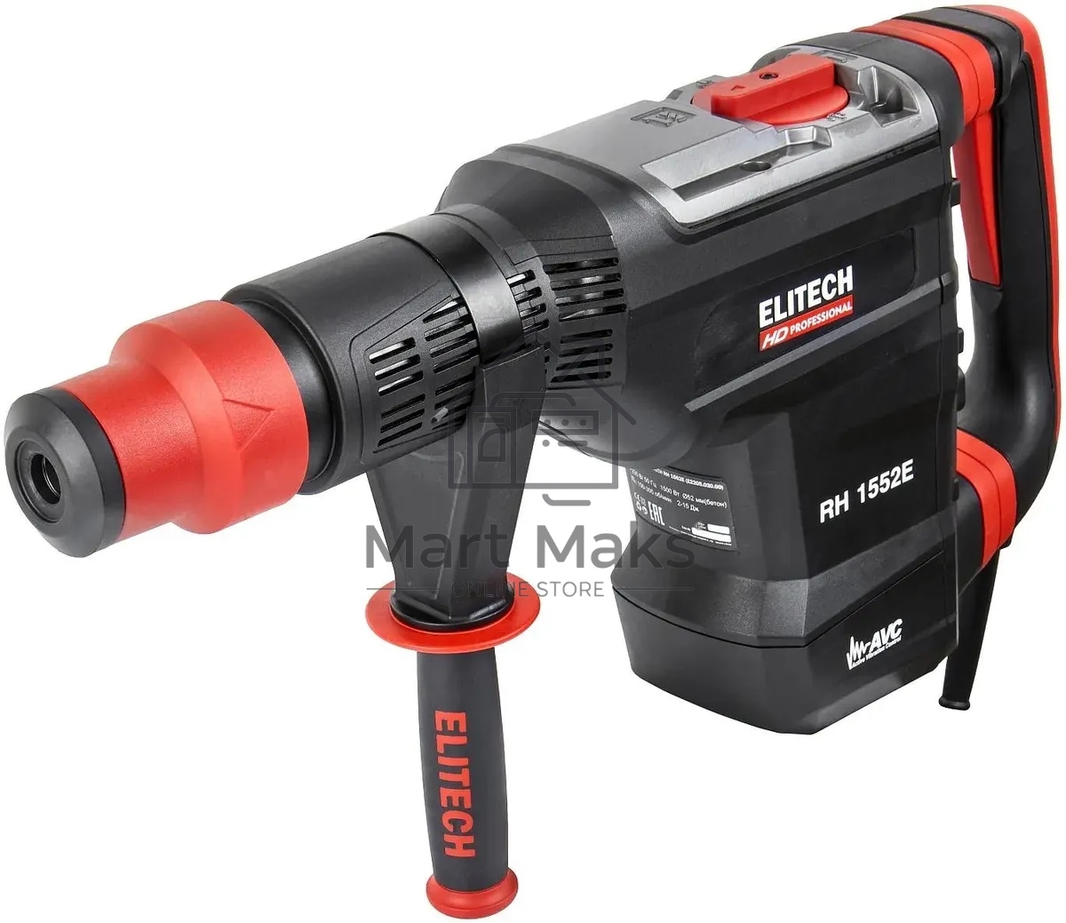 Перфоратор Elitech RH 1552E (E2205.020.01) патрон:SDS-max уд.:15Дж 1500Вт (кейс в комплекте)