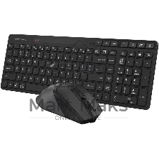 Комплект клавиатура+мышь A4Tech FStyler FB2800C Air2 беспроводной, USB + Bluetooth, 2000 DPI, черный/серый