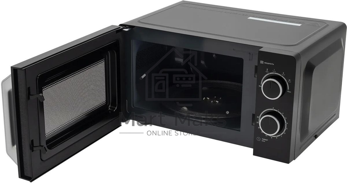 Микроволновая печь Hyundai HYM-M2052 черный, 20 л, 700 Вт, переключатели - поворотный механизм
