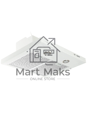 Вытяжка каминная Elikor Квадра 60П-430-К3Д белый, 60 см, 430 куб. м/ч, 54 дБ