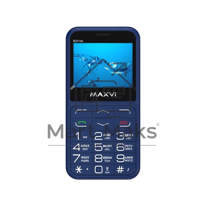 Мобильный телефон Maxvi B231ds синий