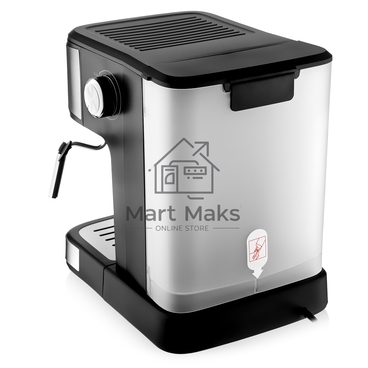 Кофеварка рожковая BRAYER BR1114 черный, исп. кофе - молотый, 1.5 л, 1100 Вт, 20 Бар.