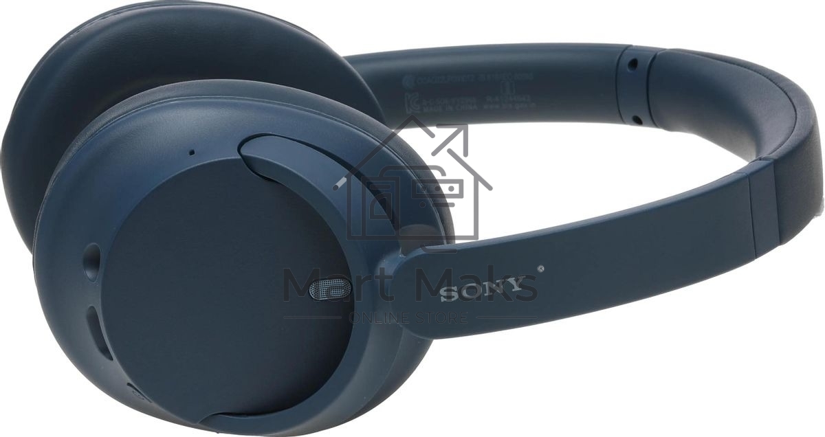 Наушники Sony WH-CH720N, Bluetooth/3.5 мм, накладные, синий