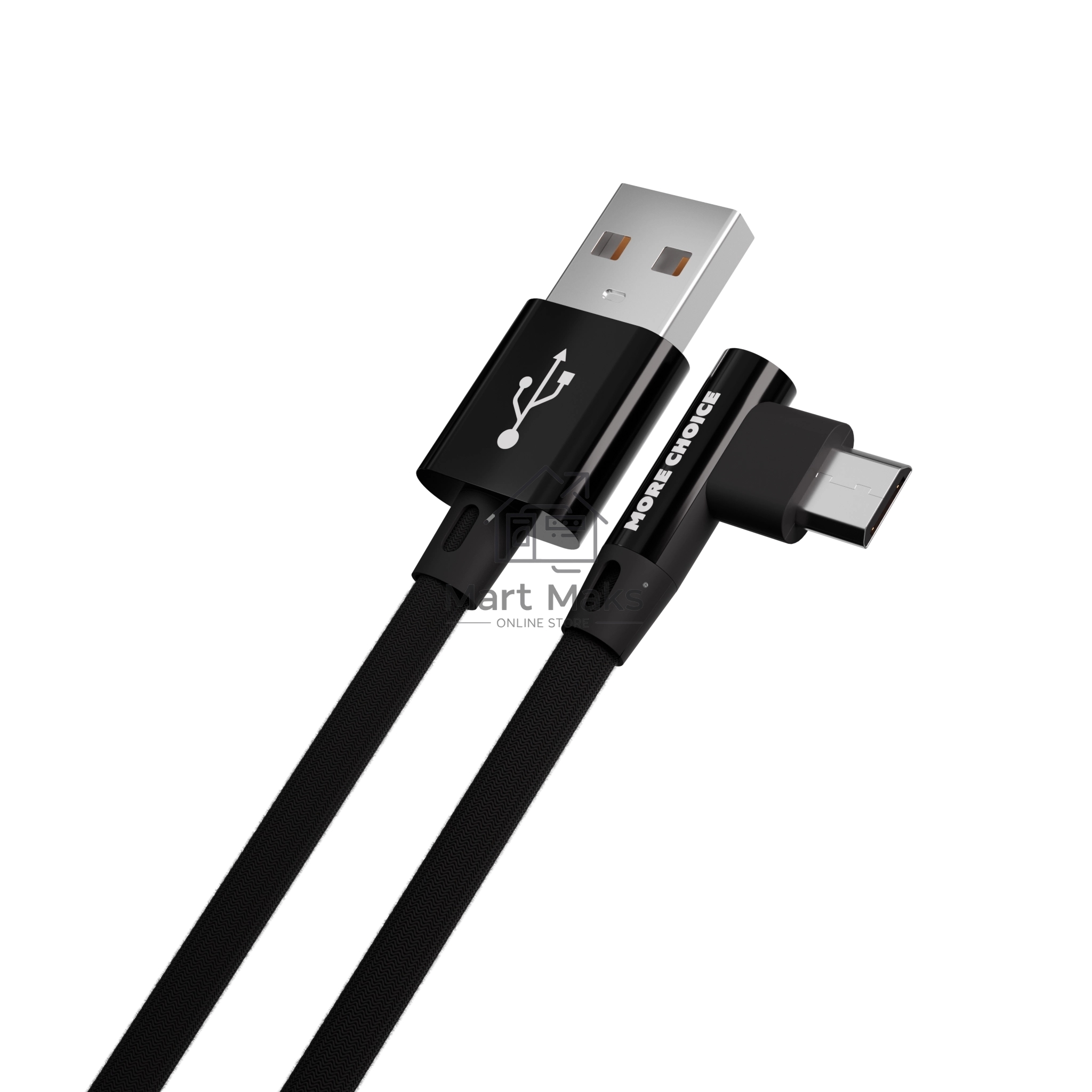 Кабель MORE CHOICE (4627151196947) K27m USB 2.1A microUSB черный - 1,0m