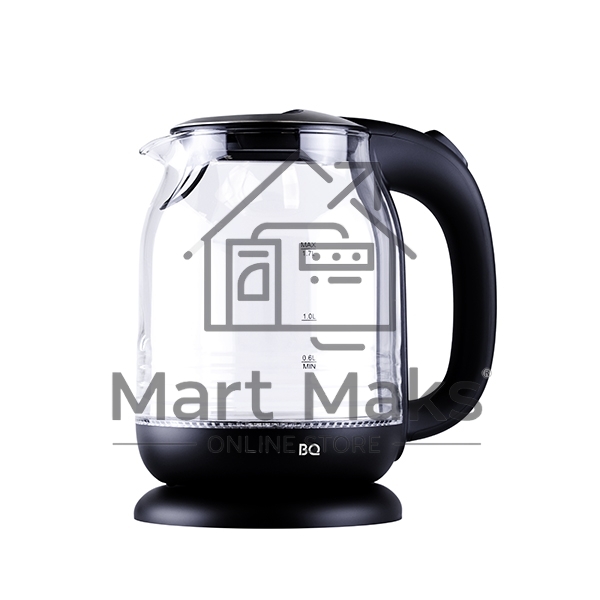Чайник электрический BQ KT1833G черный/стальной, 2200 Вт, 1.7 л