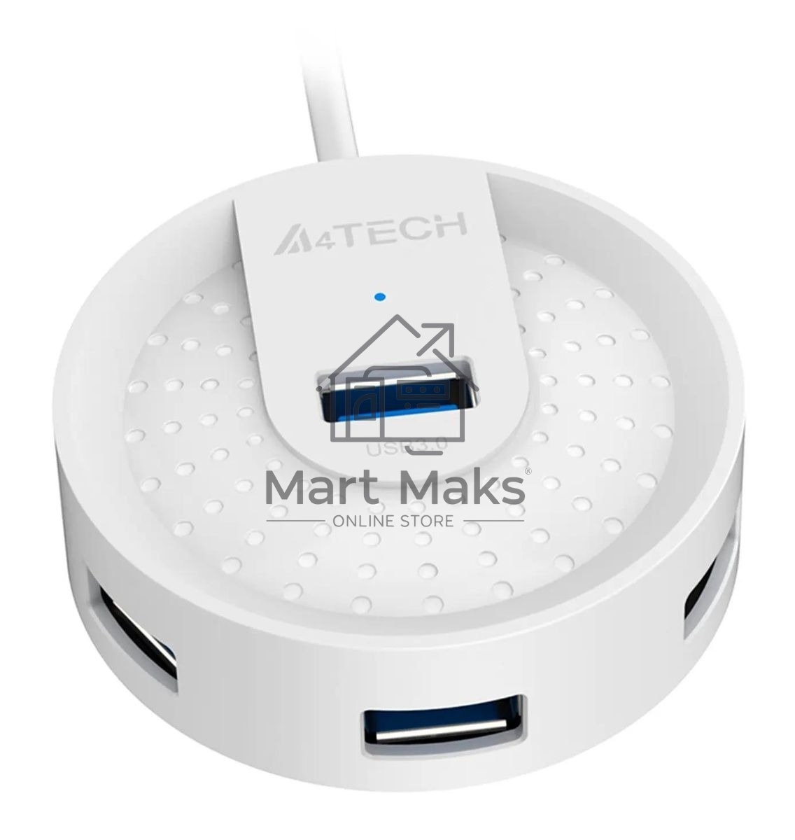 Разветвитель USB 3.0 A4Tech HUB-30 4порт. белый