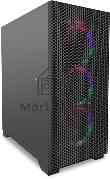 Компьютер IRU Tactio 510B7GP TWR i7 14700F (2.1) 64Gb SSD1Tb RTX5070Ti 16Gb Windows 11 Pro GbitEth 850W черный (RUS) (2126646)